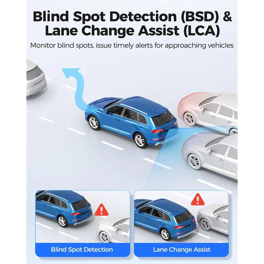 كاميرا مرآة PG17 Max 4K2.5K مع ADAS وBSD وLCA، كاميرا مرآة للرؤية الخلفية 12 مع واي فاي 5 جيجا هرتز والتحكم الصوتي، الرؤية الخلفية Mi #4