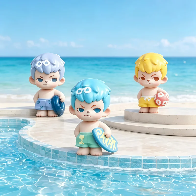 TNT Launches New Product Rayan Brother Poup One Summer Mini Series Blind Box Trendy Toy Figurine Collection Desktop Ornament Toy