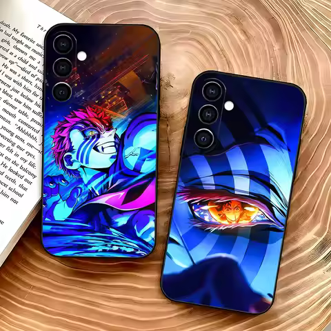 A-Akaza Fighting D-Demon Phone Case For Samsung Galaxy A73,A72,A71,A70,A53,A52,A51,Soft Silicone Black Cover