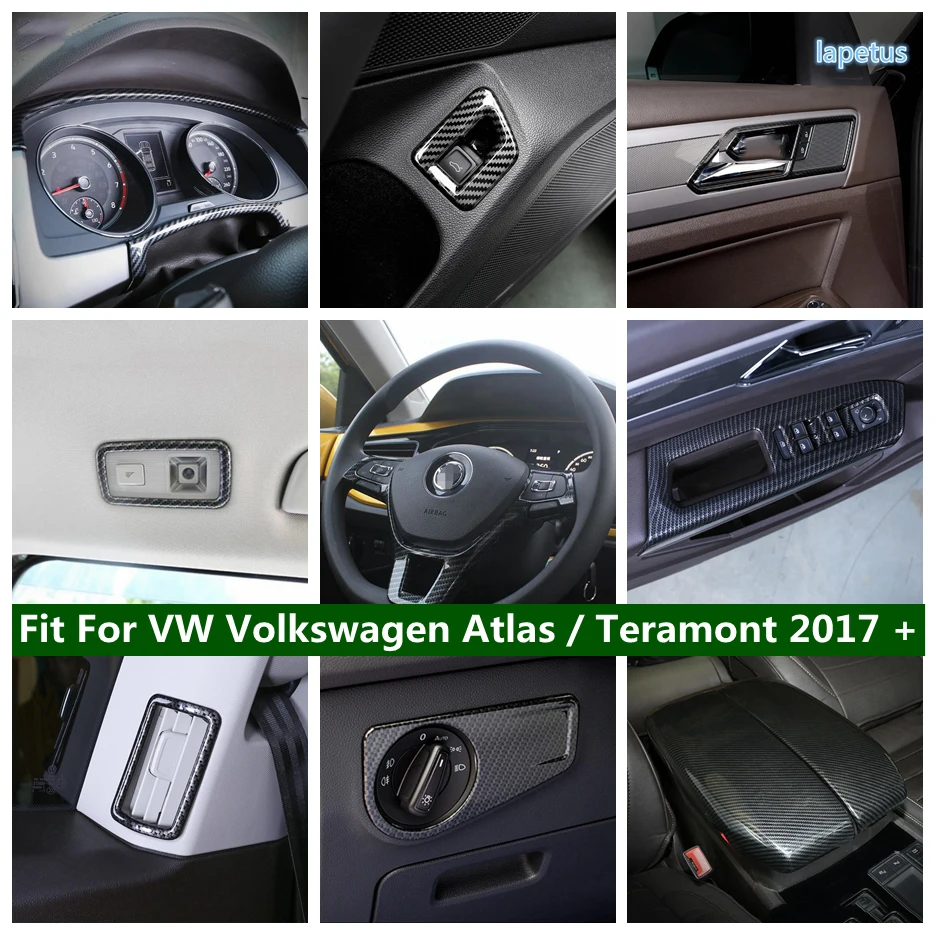 

Door Handle Bowl Armrest Box Window Lift Gear Shift Head Cover Trim For VW Volkswagen Atlas / Teramont 2017 - 2020 Accessories