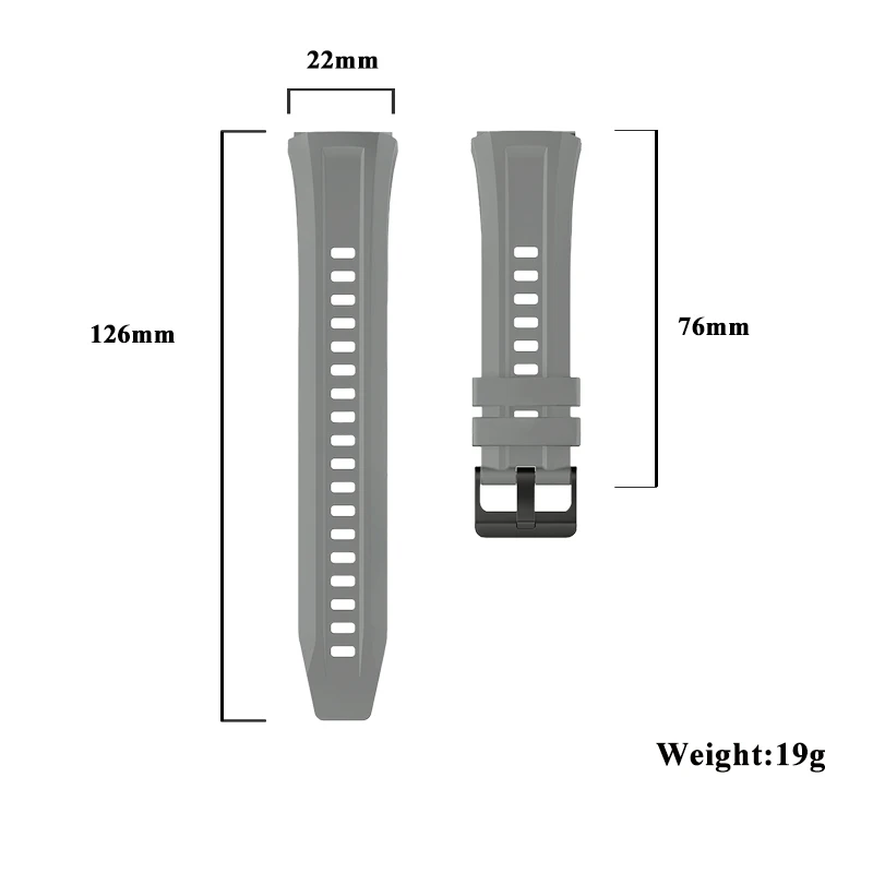 Cinturino in silicone da 22 mm per Huawei Watch GT5 Pro Cinturino con fibbia classica per Huawei GT5 Pro 46mm Accessori cinturino a copertura totale