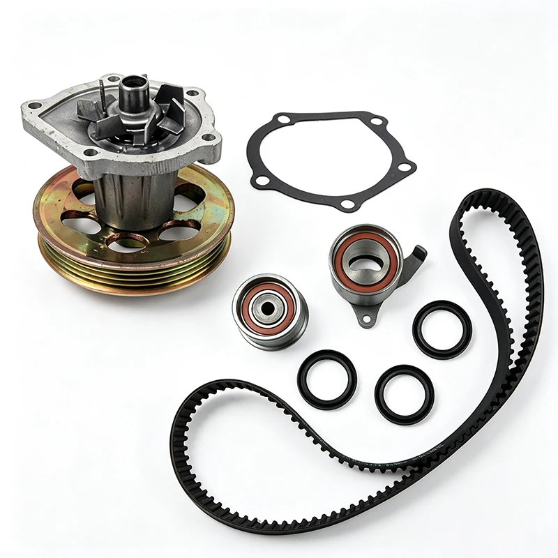 #￥forTBK208 WP170-1930 TS26208 Timing Belt Kit With WaterPumpTensioner IdlerPulley Pump Gasket Oil Seals 95-98 1.5L Engine Parts
