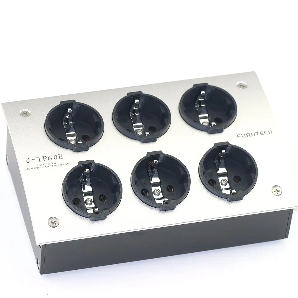 FURUTECH E-TP60 HiFi power socket 125V-250V 50/60Hz 15A 6-bit audio power amplifier American European power filter box