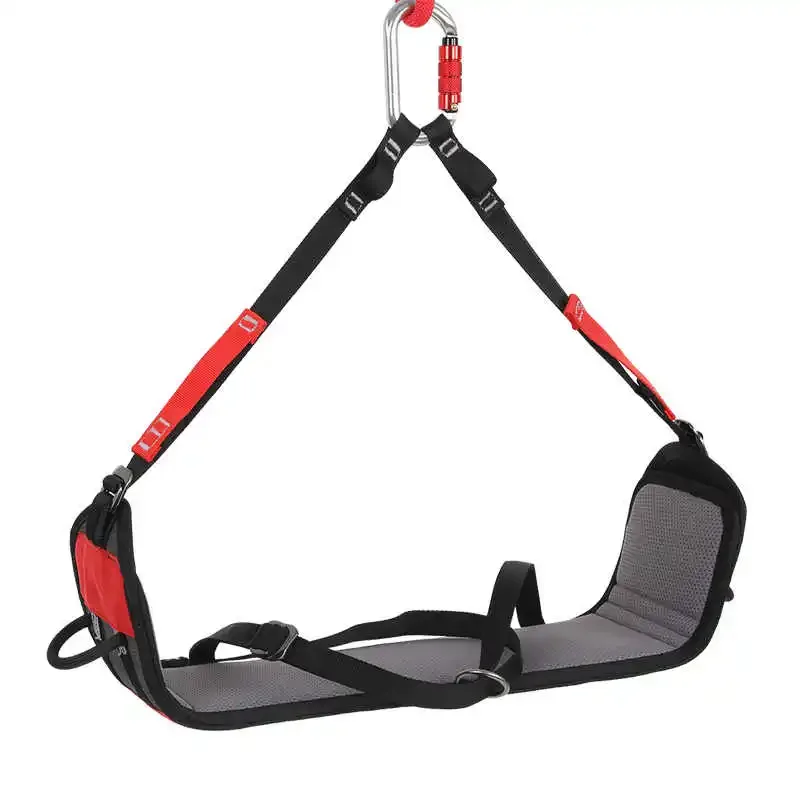

New aluminum and nylon suspension seat used with harness for work at height
