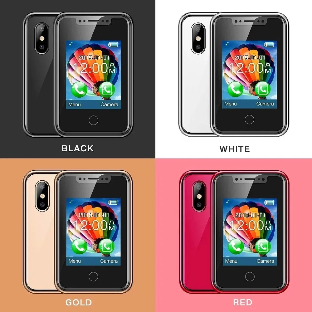8XR Super Mini Smartphone 1.77inches Touch Display 2G GSM Mobile Phone Wireless Dialer Small Phone SMS Multimedia CellPhone