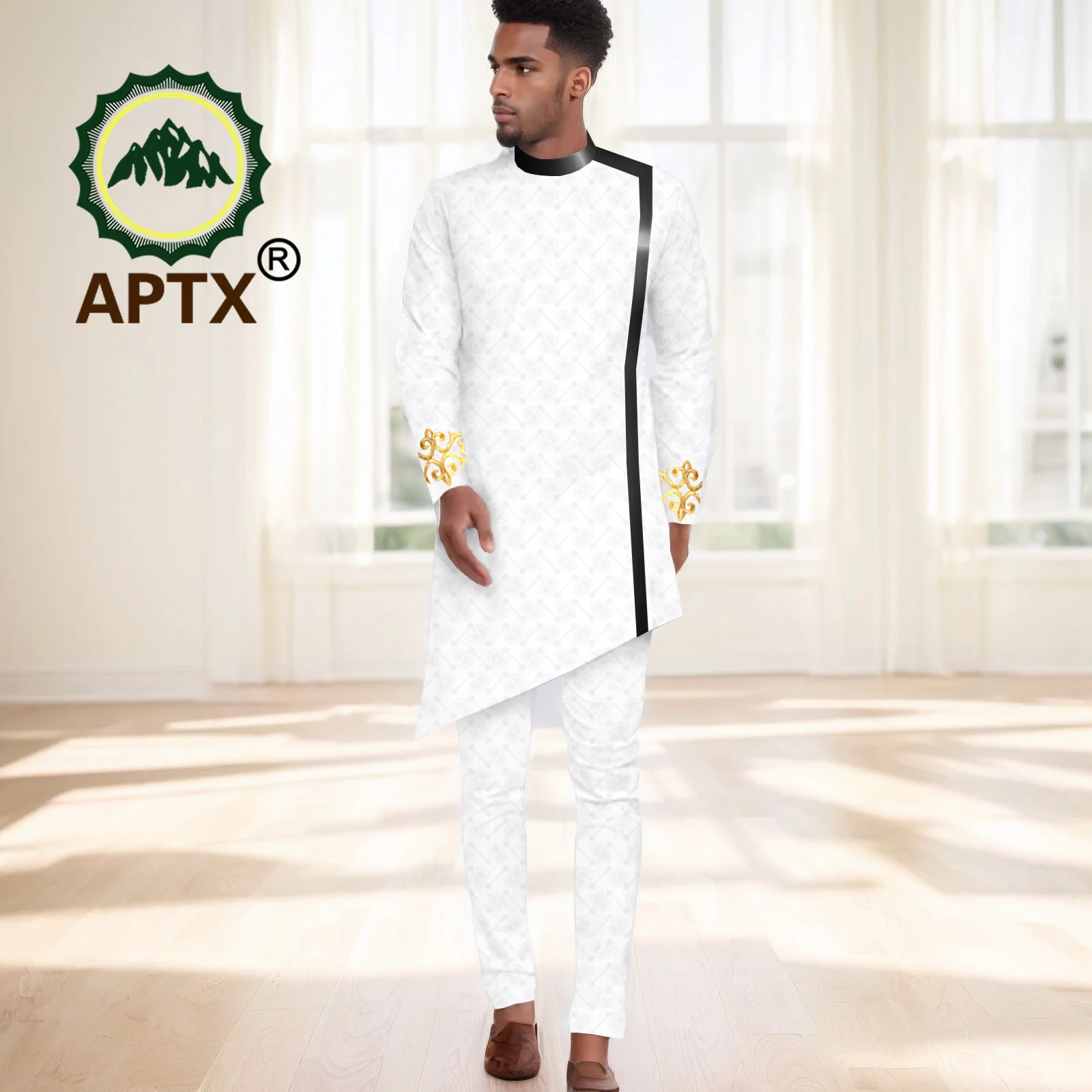 Men Suit Formal Occasions Embroidery Designed Jacket Pants Set African Wedding Party Outfits Africa Clothing Gown 2416044