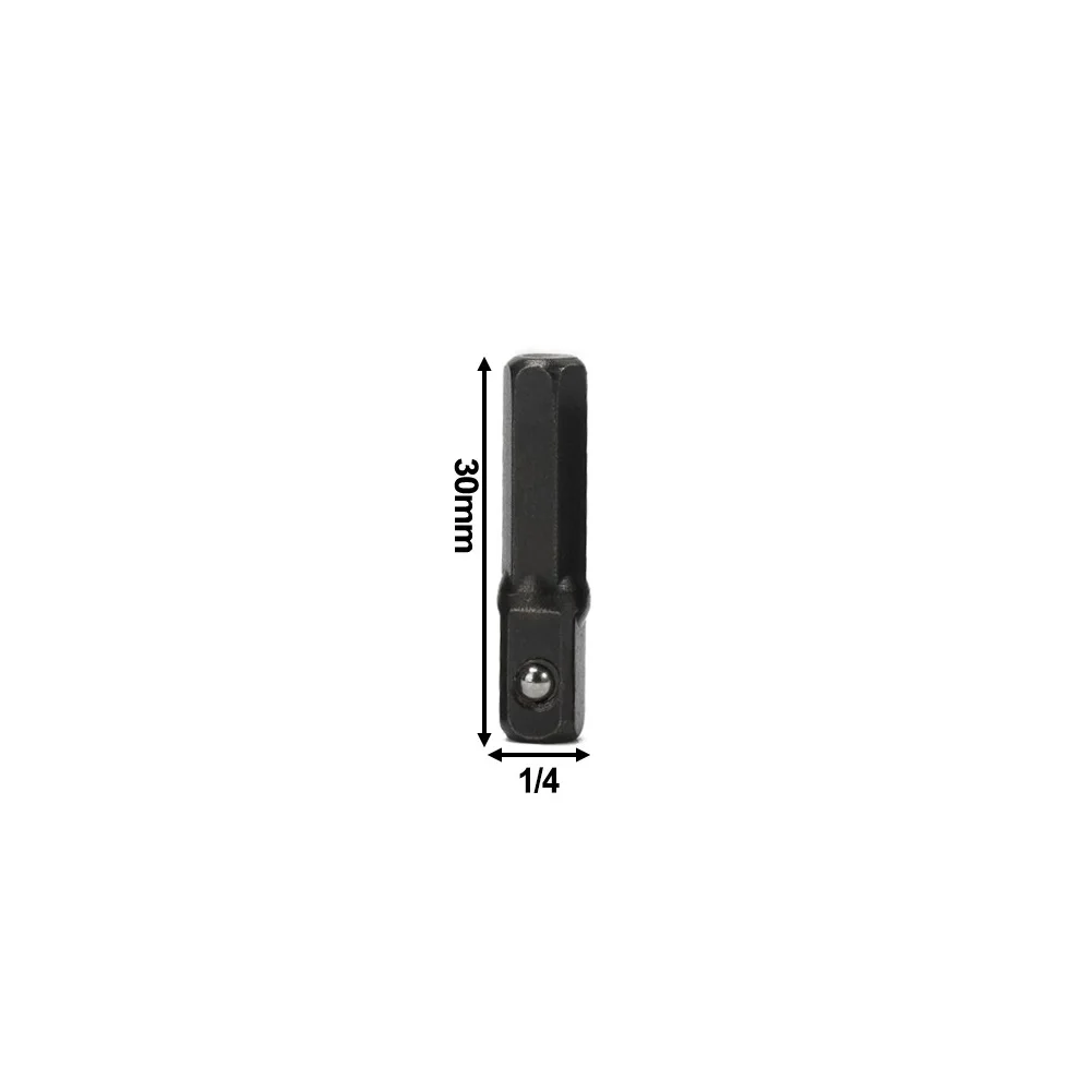 1/4pcs ซ็อกเก็ตอะแดปเตอร์เปลี่ยนอุปกรณ์เสริมเจาะไฟฟ้าเจาะปืนพกเจาะ 25 มม.30 มม.50 มม.65 มม.Chrome Vanadium STEEL