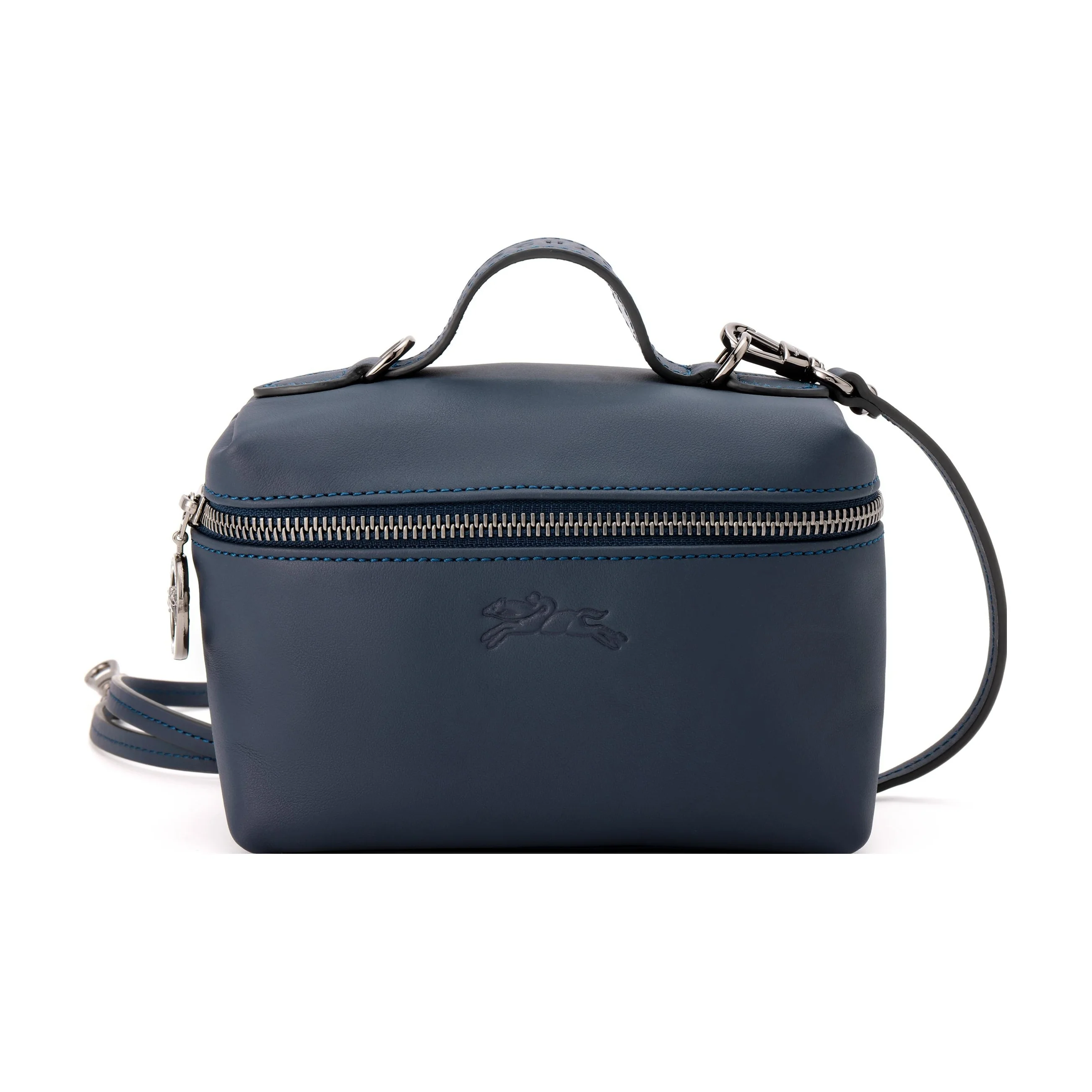 LONGCHAMP Le Pliage Xtra Cow Leather Handbag, Shoulder Bag, Crossbody Bag Mini Women's Marine Blue 10187987556