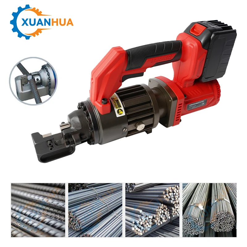 XRC16B Portable Handheld Steel Bar & Rebar Cutter Cordless Hydraulic Rebar Cutting Machine For Construction Range 4-16 Mm