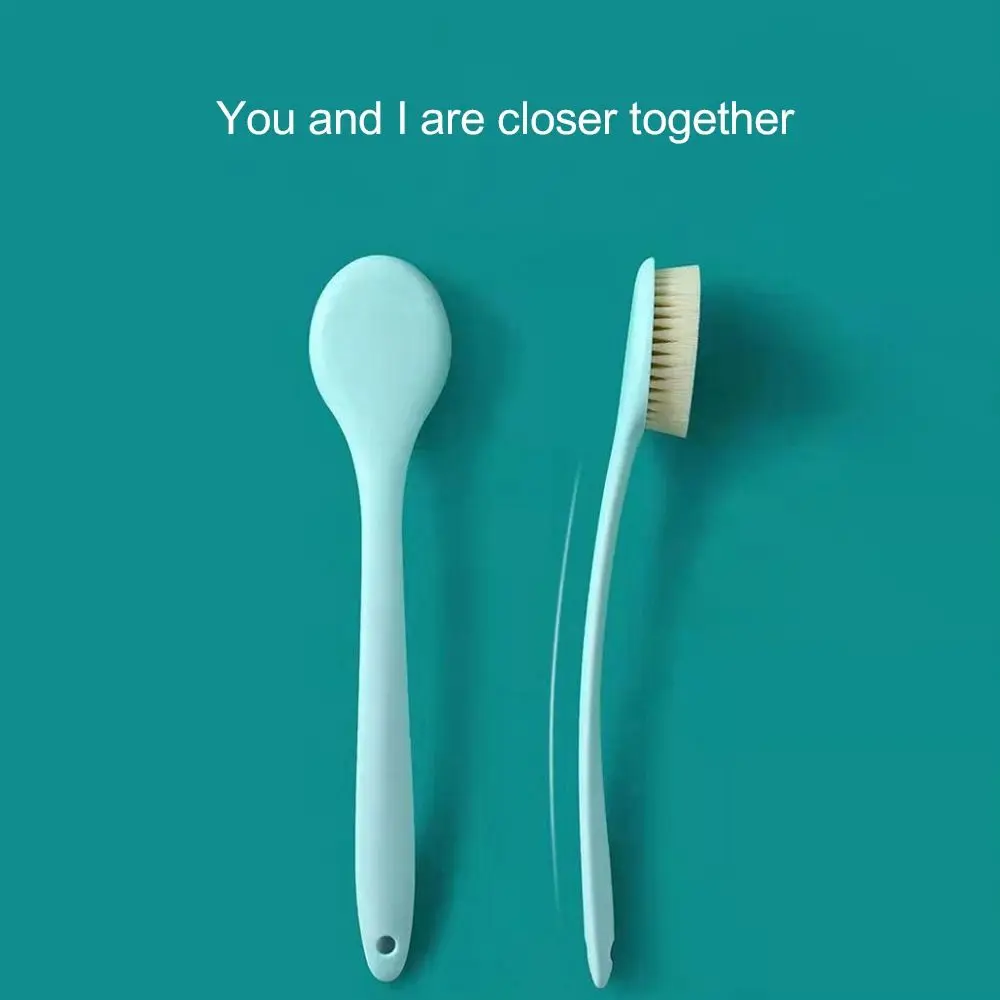 Creative Long Handle Bath Brush Massager Back Rubbing Shower Brush Cleaning Tools Soft Shower Tools