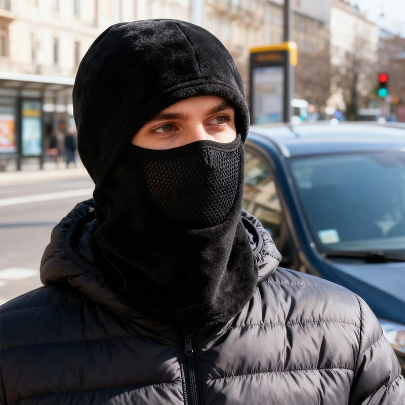 Men & Women Winter Windproof Balaclava Mask Polar-fleece Thermal Breathable Full Face Cover for Ski Motorcycle Cycling