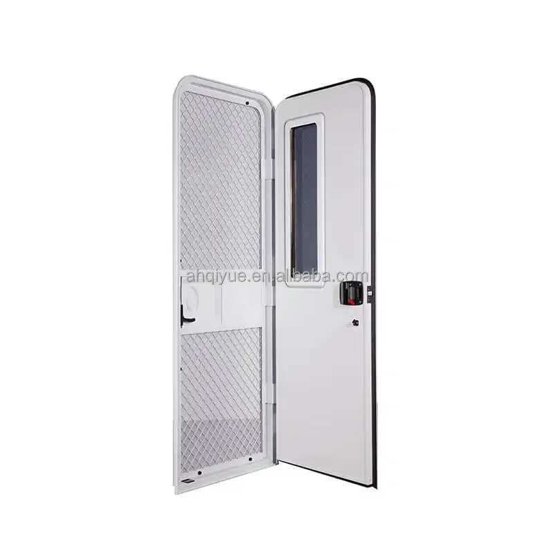 Caravan Accessories 580x1700mm Aluminum Profile RV Entry Door Camper Trailer Door with Blind
