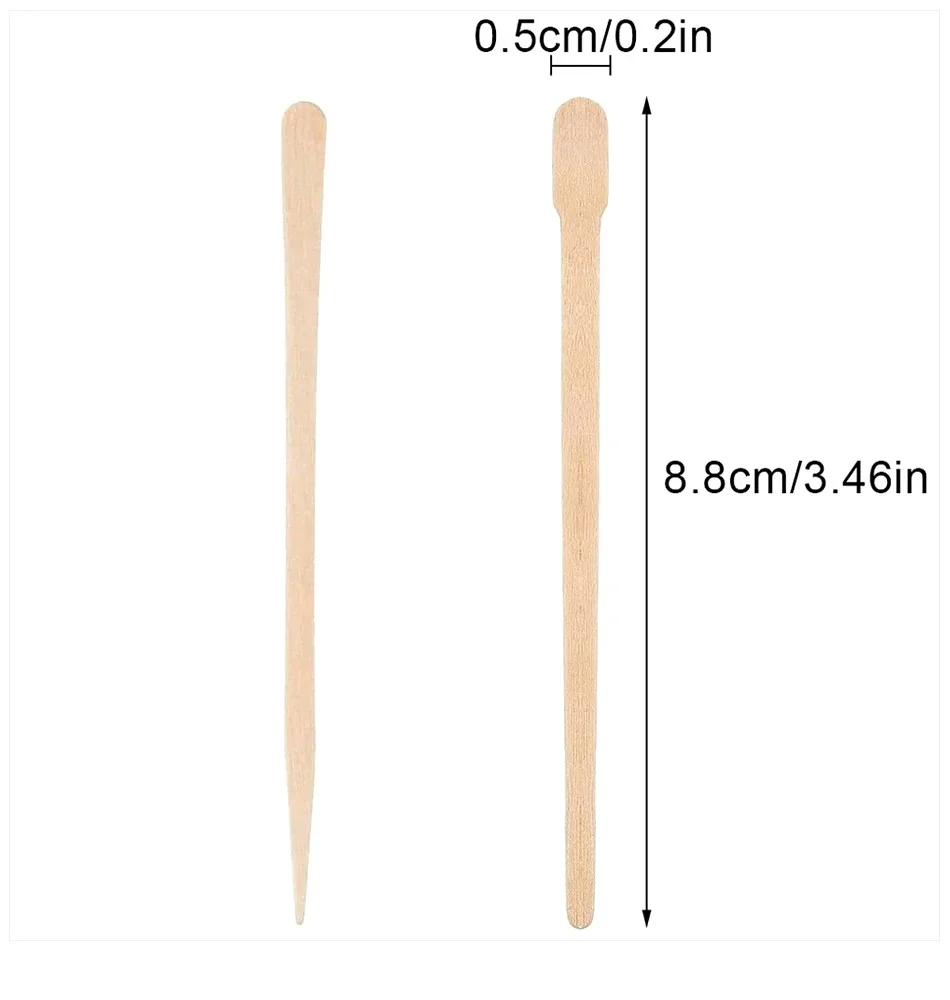 Disposable Wooden Hair Removal Sticks Depilation Spatula Waxing Tool 2026 For Women For Face Eyebrows Beauty Care 100PCS