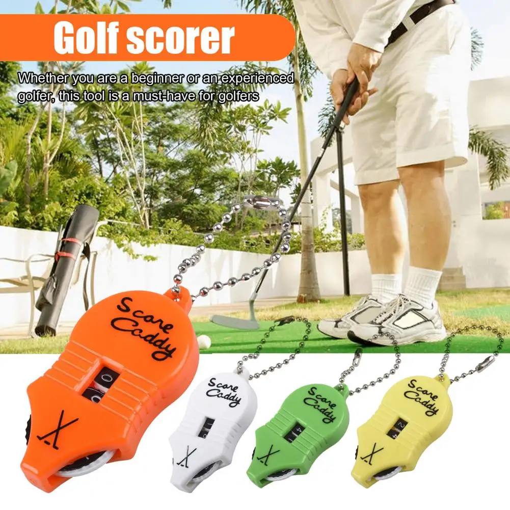 Easy-to-use Golf Score Tracker Portable Golf Score Counter Keychain for Outdoor Sports Mini Stroke Counting Tool with for Putts