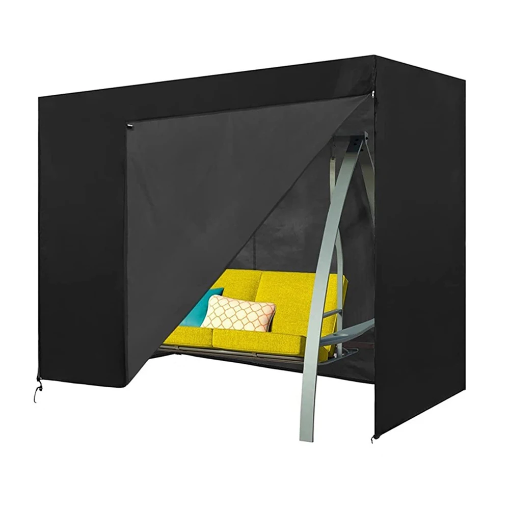

Sturdy Garden Swing Cover in 420D Oxford Fabric Protects from Rain and Snow with Adjustable Drawstring for Secure Fit