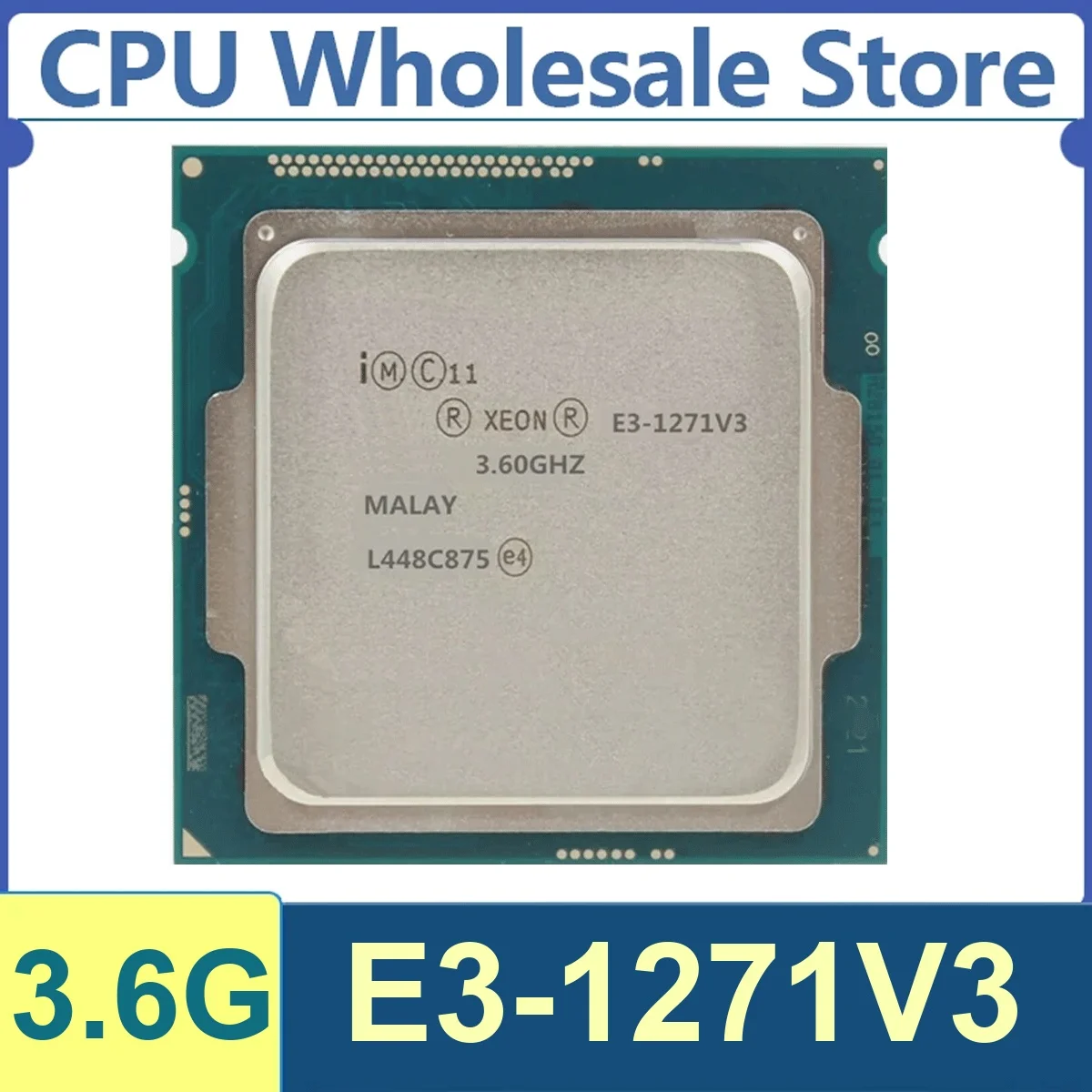 Xeon E3-1271V3 4 núcleos 8 hilos 3,6 GHz 80 W 8 MB de caché 22 nm LGA1150 SR1R3 DDR3/DDR3L 1333/1600 MHz Haswell