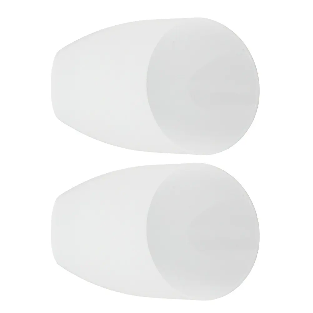 2Pcs Simple Lamp Shade Plastic Horseshoe Lamp Cover Inclined Head Style for Home Hotel Use Dust Protection Decorative Warm