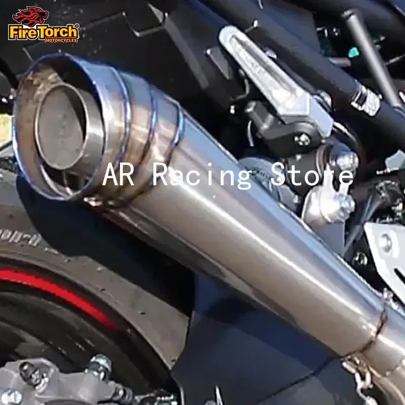 Universal Motorcycle Titanium Alloy Exhaust Pipe 60MM Escape Moto Modified Muffler DB Killer For Z900 MT07 NK400 GSX-S750