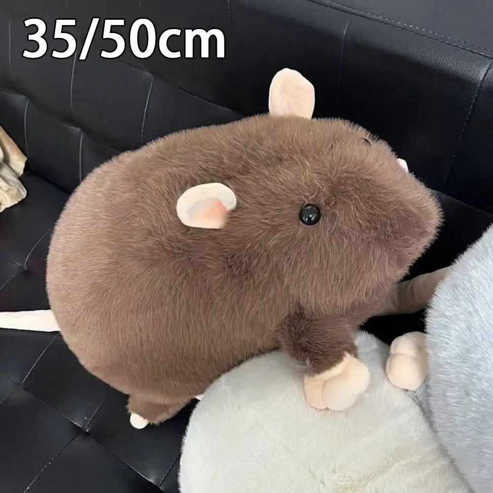 Creative 35/50cm Mouse Cartoon Oversized Flower Branch Rat Soft Animal Figure Gift Birthday Stuffed & Plush Animals