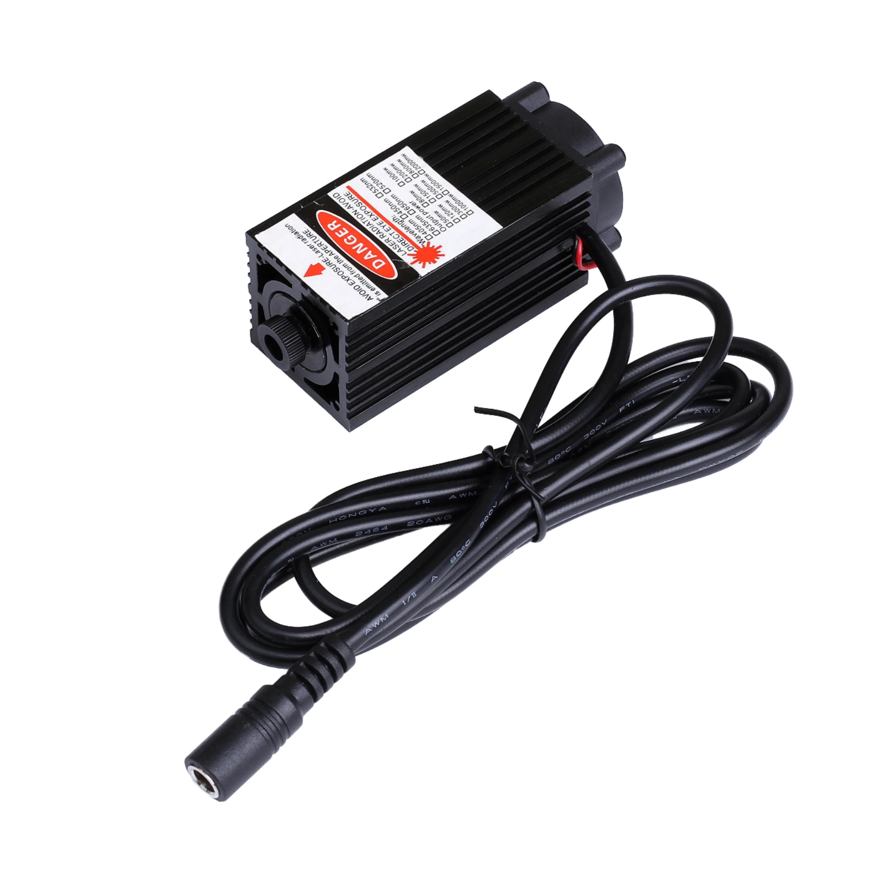 2026 638nm 500mw Adjustable Red Dot Laser Module 12VDC Adjustable Spot Positioning Laser Head