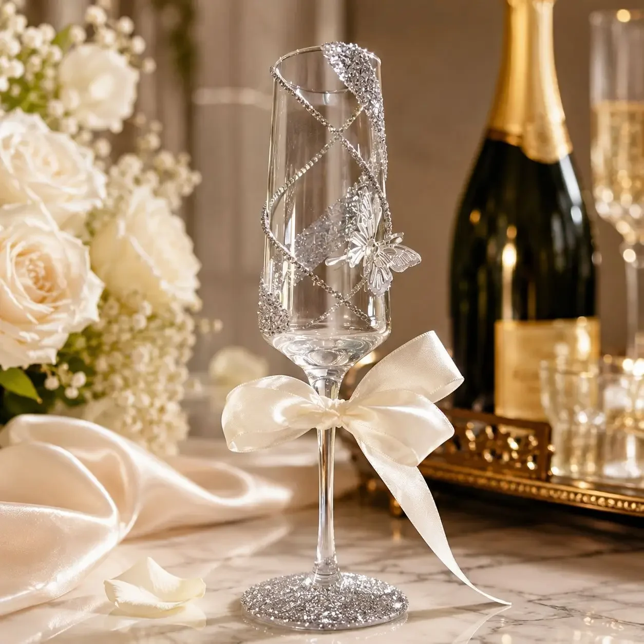 New ins wind premium broken diamond goblet DIY toasting cup material engagement wedding send girlfriends new wedding