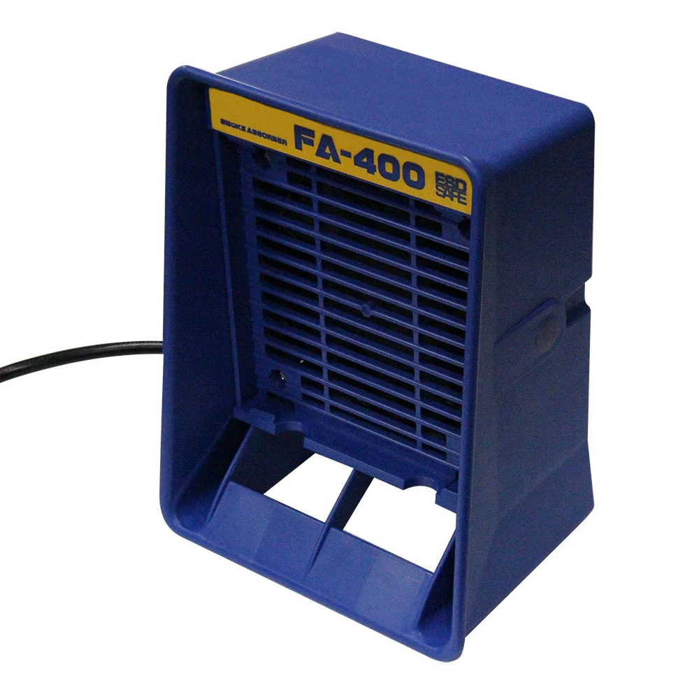 FA-400 absorbente de humo de hierro para soldar, Extractor de humos ESD de 220V/110V, instrumento de fumar con esponja de filtro de carbón activado libre de 5 piezas