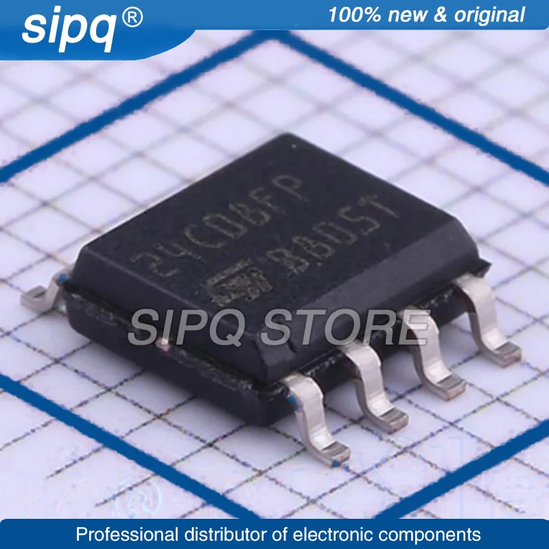 10PCS/LOT M24C08-FMN6TP M24C08 8KBIT I2C SOIC-8 EEPROM Brand New and Original In Stock Authentic Product