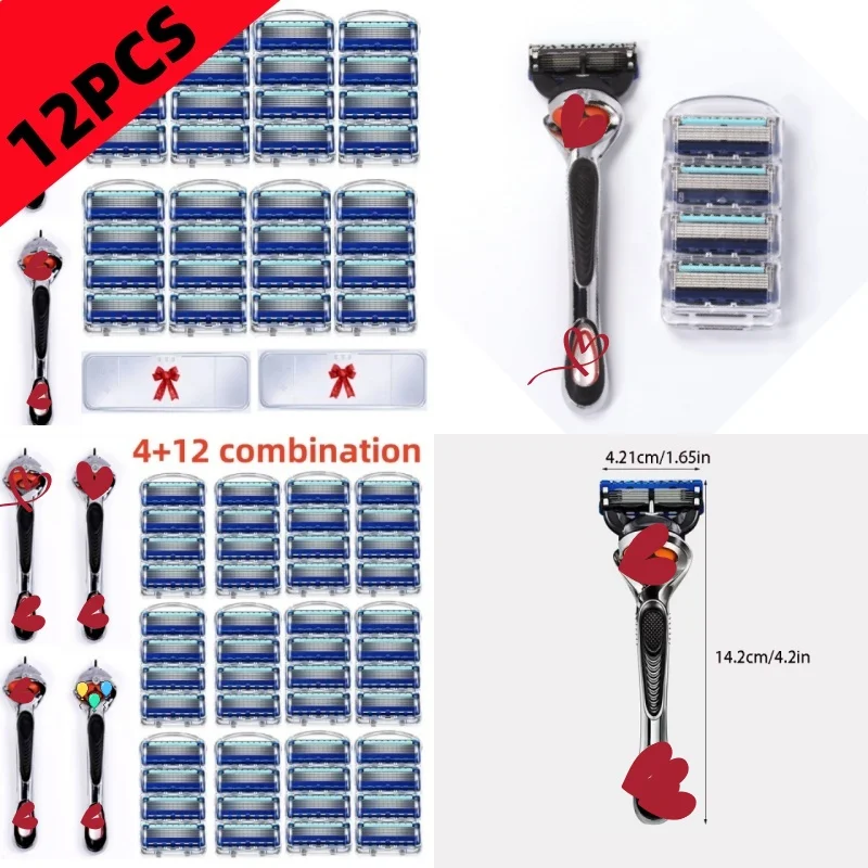 5-Layer Razor Replacement Head Manual Replacement Razor Blade