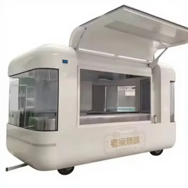Restaurant Aluminium Oxide Food Trailers Fully Equipped Prefab Container Restaurant Food Mobile Truck Sandwich Taco Coffee