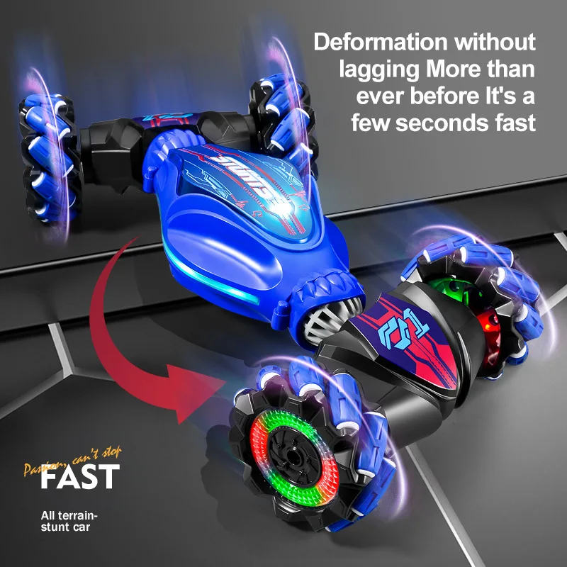 

Gesture sensing, twisting, remote control, and deformation of cars