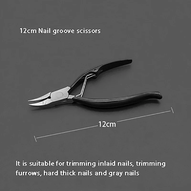 Pedicure Technician Nail Plucking Forceps, Small Forceps para Nails Nose e Gray Nail Alicerce para Pointy Grip