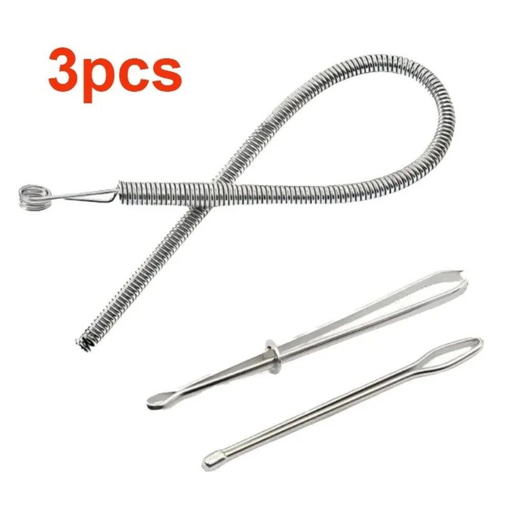 3PCS Garment Clips Sewing DIY Tools Elastic Tape Perforated Cross Stitch Threader Wear Elastic Clips (Wear Resistant Rope)