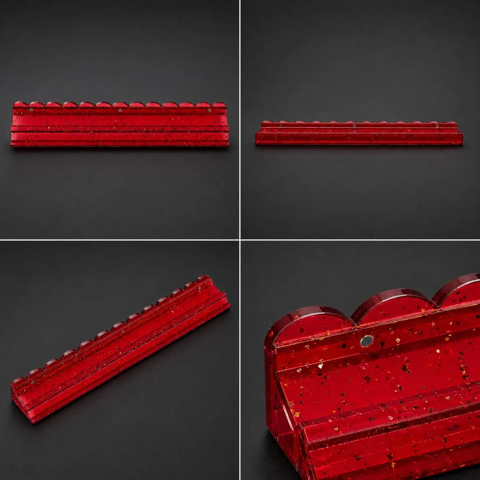 Game Accessory Translucent American Mahjong Tile Push Ruler Glitter