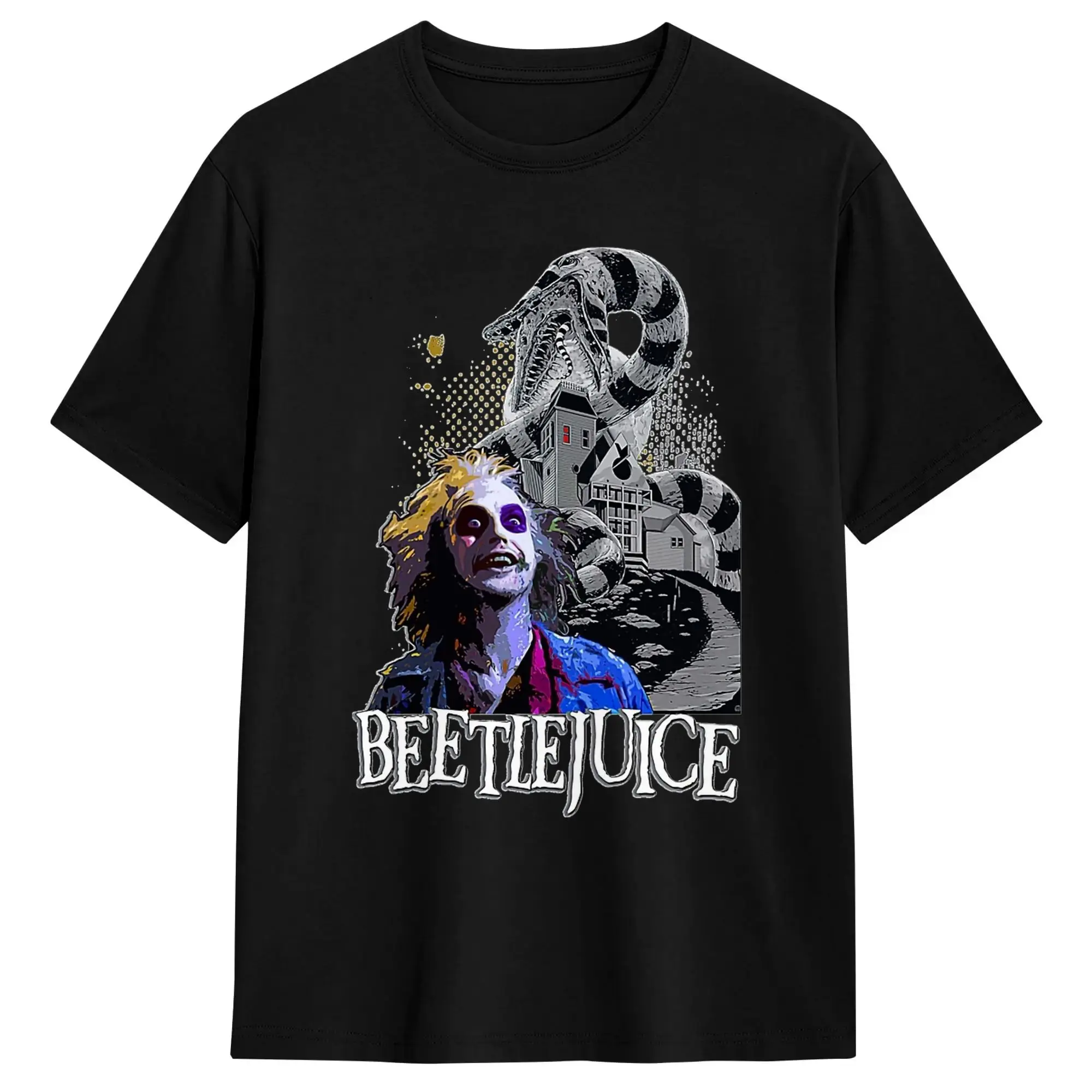 Men Women B-Beetlejuice T Shirt Sandworm 100% Cotton Clothes Vintage Short Sleeve Crew Neck Tees Summer T-Shirts