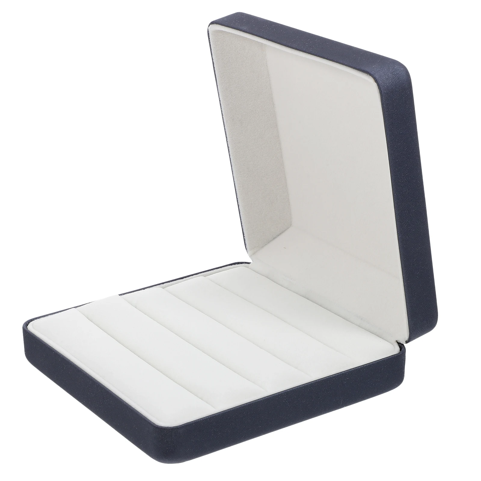 

Ring Storage Box Jewelry Tray Portable Rings Case Travel ganizer Mini Holder PU Compact Lightweight Design Practical
