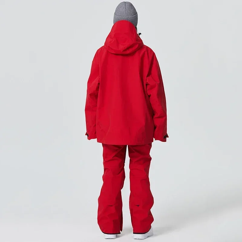 Chándal de nieve para hombre y mujer, traje de esquí al aire libre, ropa de Snowboard, Pantalón deportivo cálido, impermeable, conjunto de esquí a