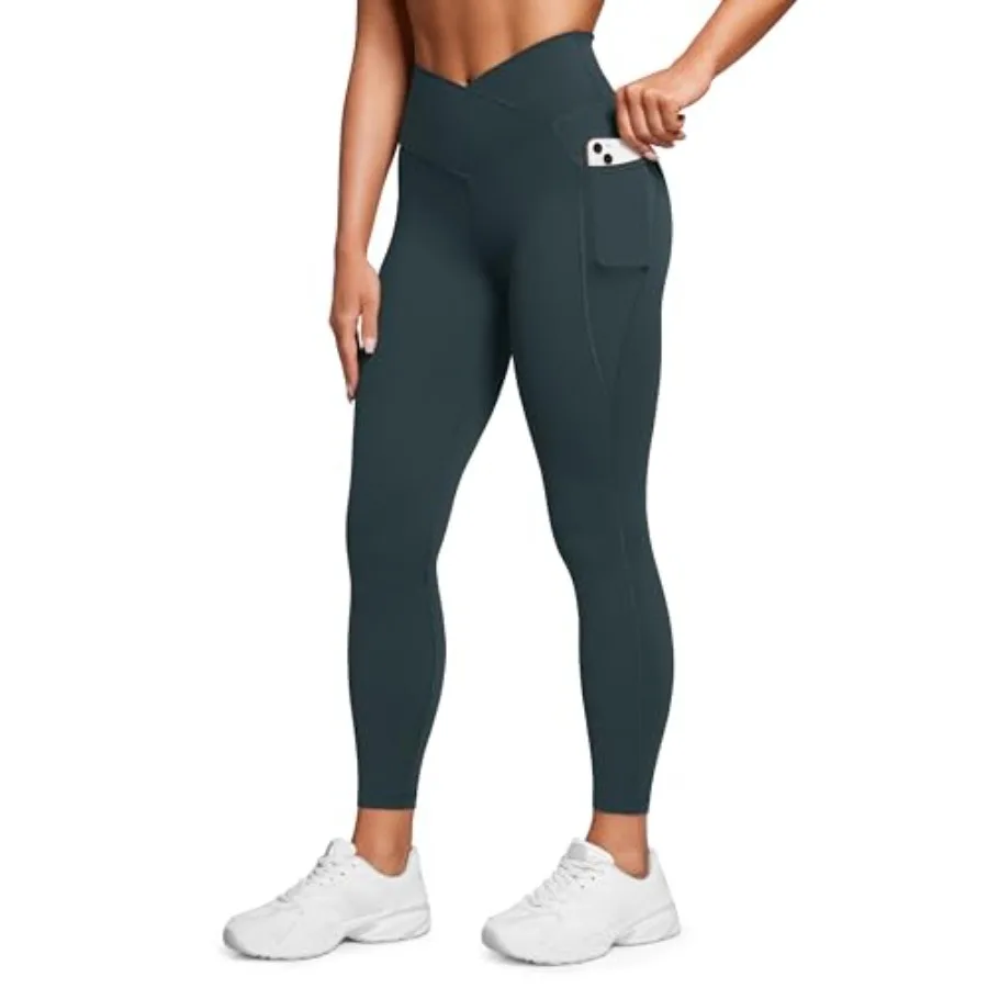 Butterluxe Women's Crossover Waist Workout Leggings