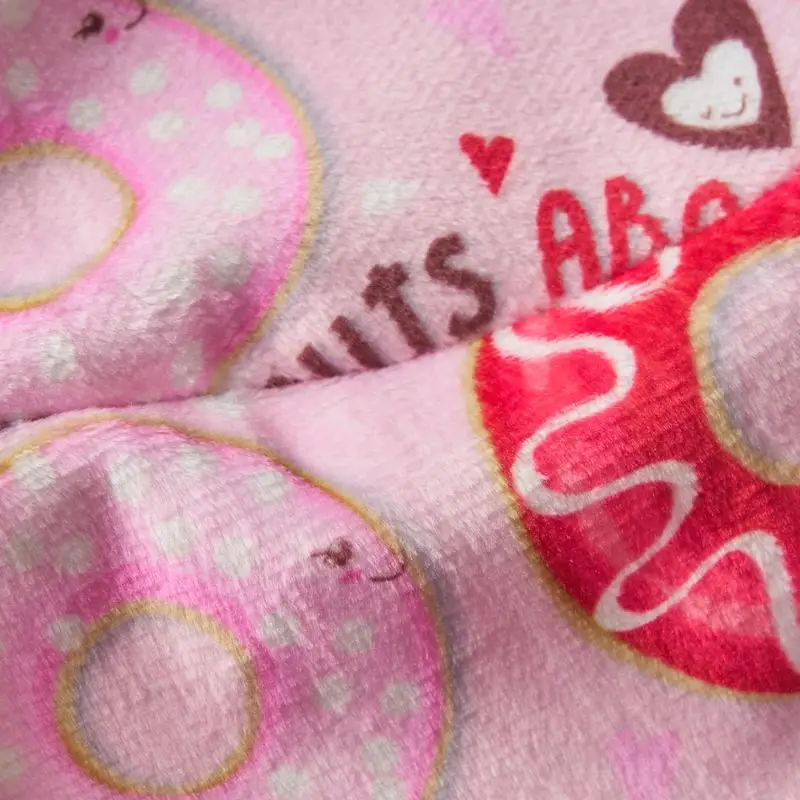 كيس فول مستدير بطول 3 أقدام، تصميم مطبوع عليه دونات وردية، جلوس مريح للأطفال والكبار، مثالي لغرف اللعب والراحة #4