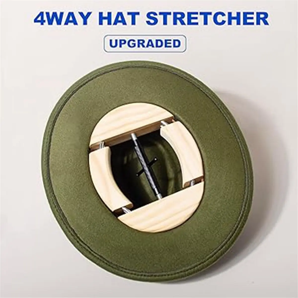 2026 New 4 Way Hat Stretcher, Hat Stretcher for Fitted Hats, Hats Shaper Extender W. Lever Wrench for Men All Kind of Caps