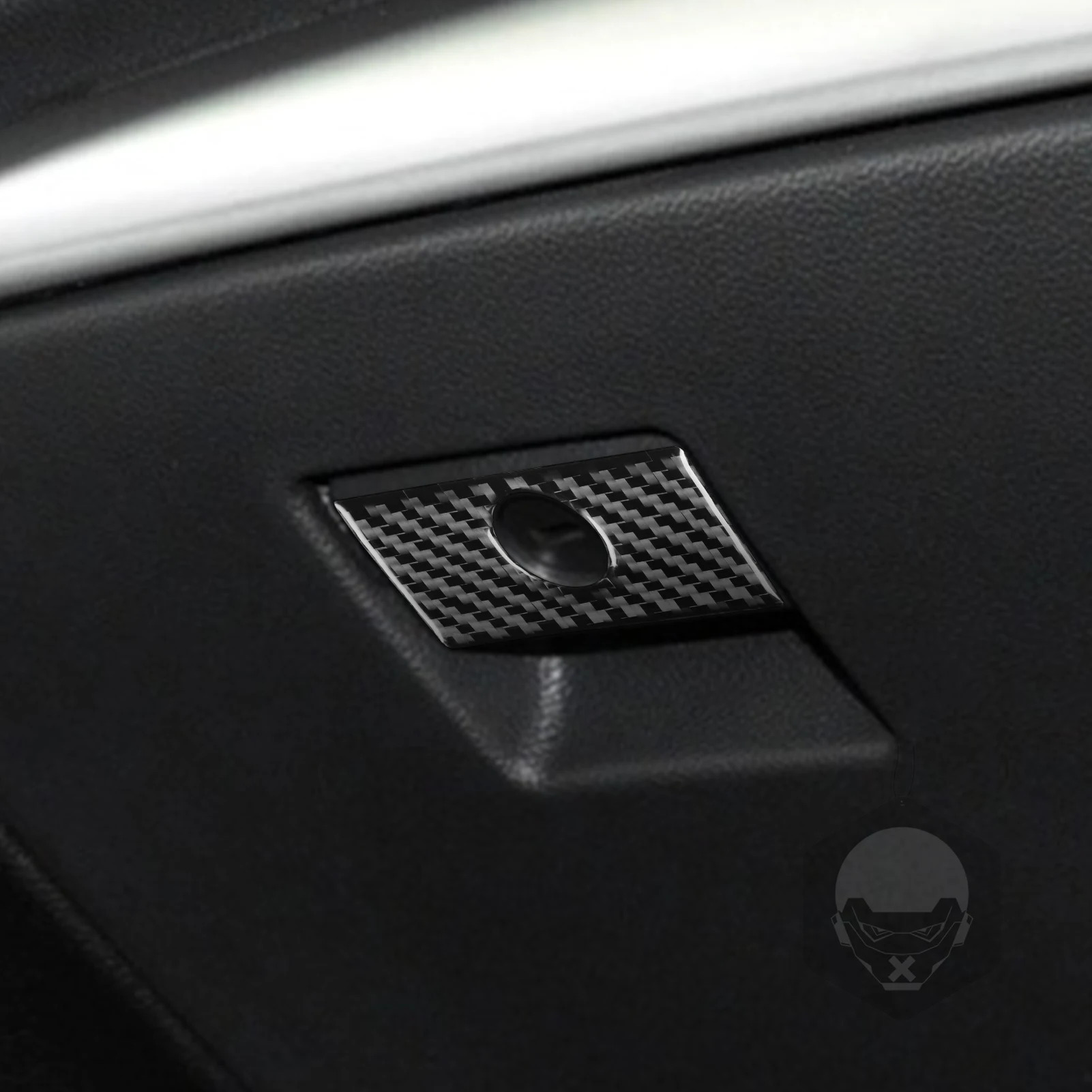 ألياف الكربون الحقيقية اكسسوارات السيارات قفاز تخزين غطاء مقبض ملصق لينة لإنفينيتي G35 07-08 G37 08-13 G25 11-12 Q60 14-15