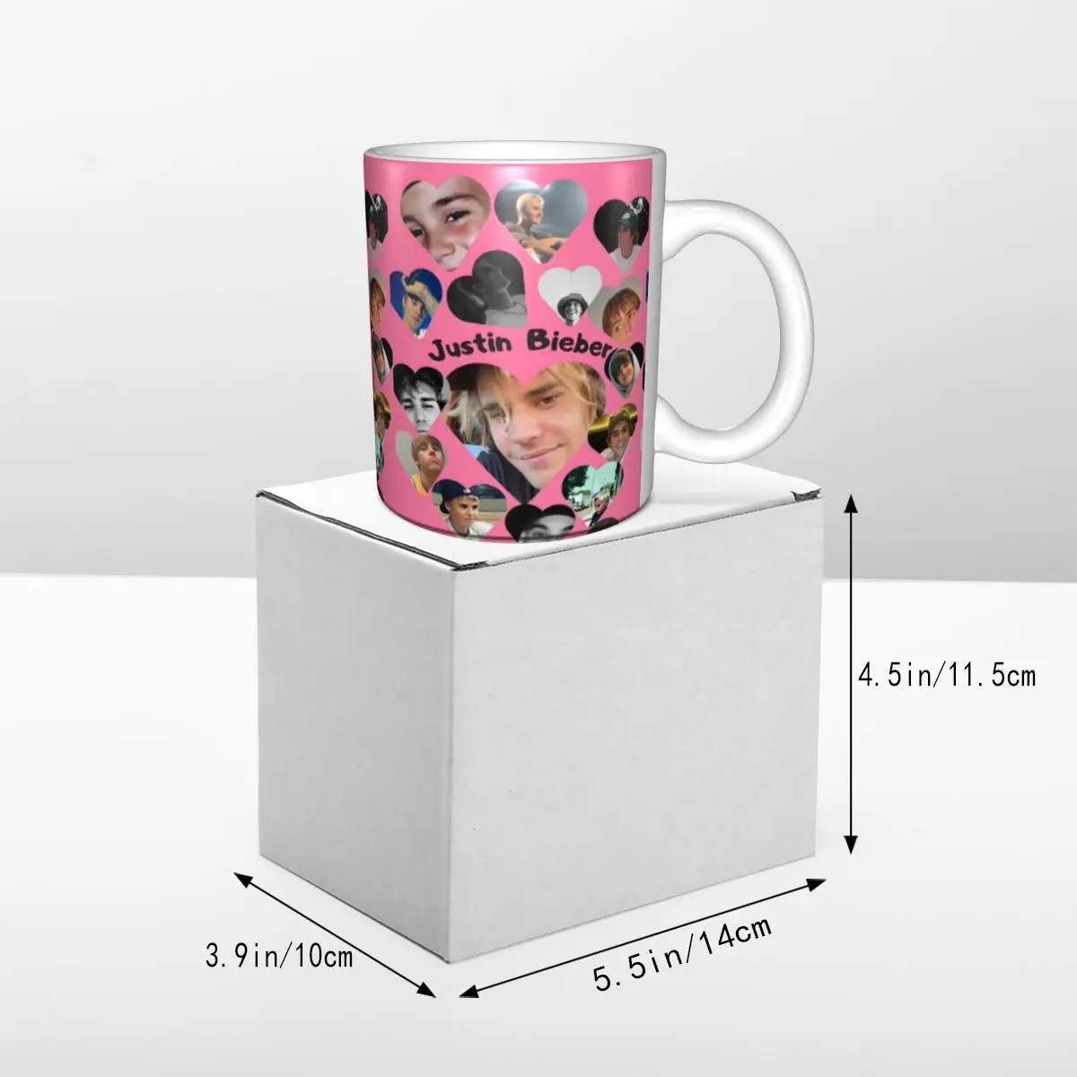 شخصية شعبية المغني جاستن بيبر JBiebs القهوة القدح DIY كوب السيراميك هدية الإبداعية