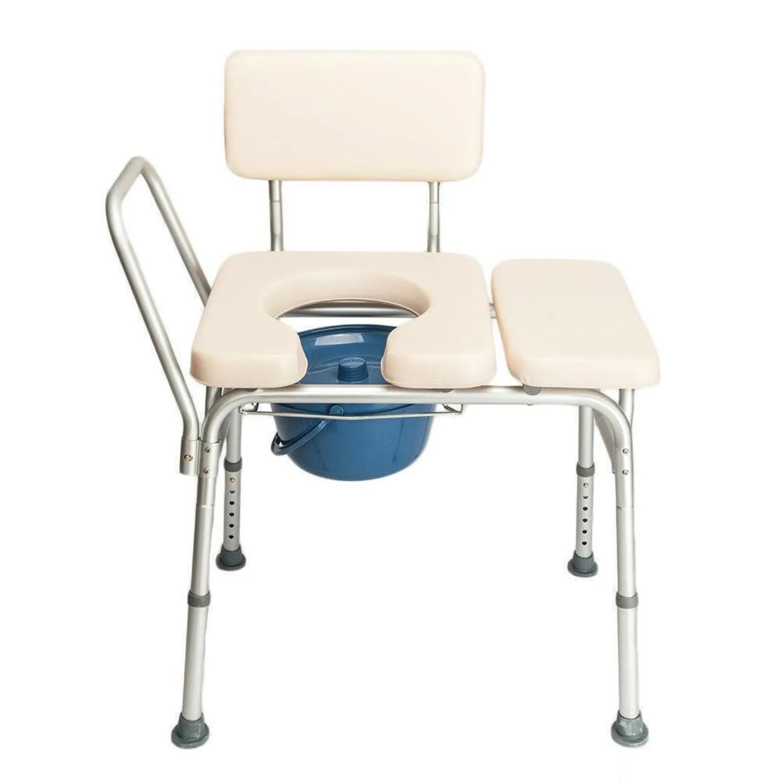 US Portable Bedpan and Toilet Chair, Shower Chair, Bathroom Bedpan Stool, Adult-