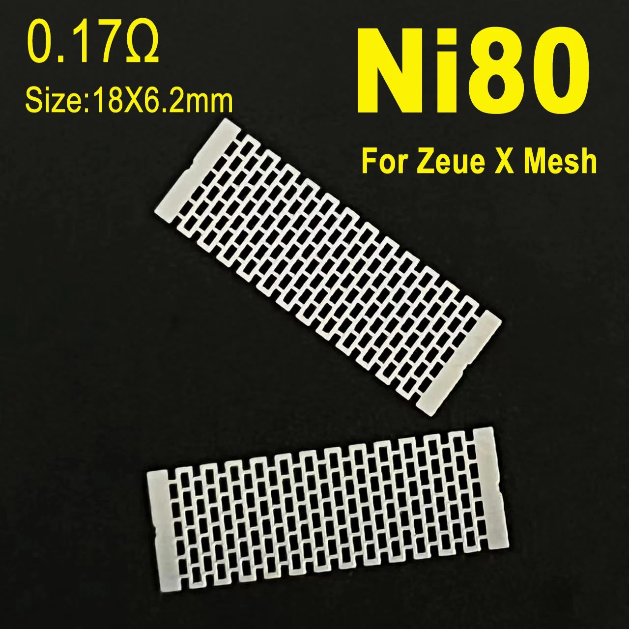 Mesh Stype Coil W6.2/6.8mm Ni80 0.17/0.13ohm A1 0.19/0.2ohm Heating Coil Wire for Zeus X MESH Profile Unity Furniture Accessary