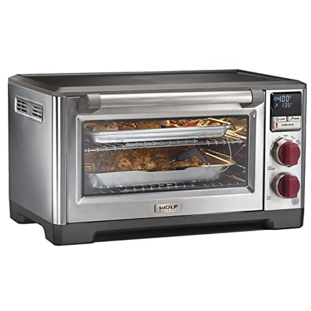 Countertop Convection Toaster Oven 7 Cooking Modes Precision Temperature Probe Stainless Steel