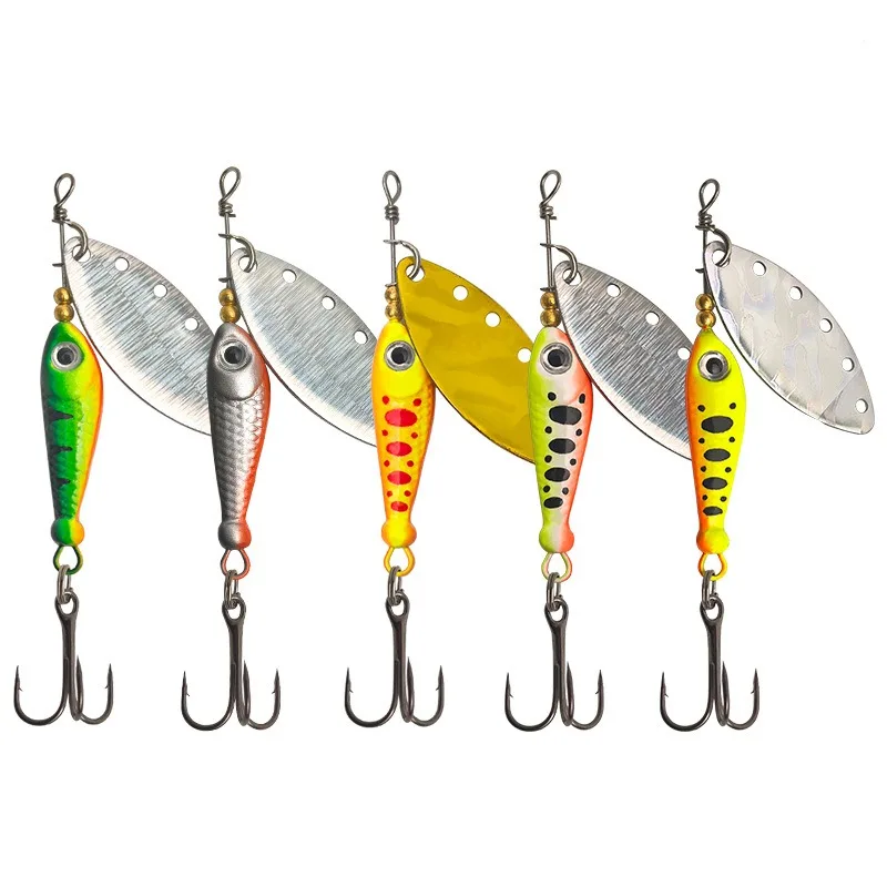 1 Stück 7g 10g 14g 18g Spinner-Löffel Metall-Angelköder Crankbait Löffel Künstliche Köder Wobbler Rotierender Köder mit Dreifachhaken