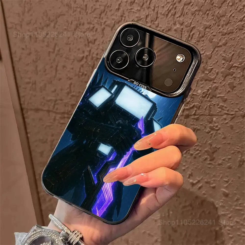 S-Skibidi T-Toilet M-الهاتف المحمول آيفون 14,17,13,12,11,16,15,Mini,Pro,SE,XS,MAX,أسود ماتي غطاء سيليكون