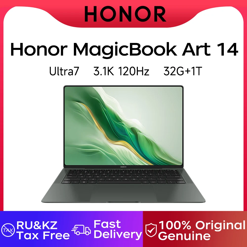 Ноутбук Honor MagicBook Art 14, модель 2024, сенсорный экран OLED 14,6 дюйма, Ultra5 /Ultra7, 16 ГБ/32 ГБ, 1 ТБ/телефон, 120 Гц, 3,1 K экран ноутбука Ноутбук Honor MagicBook Art 14, модель 2024, сенсорный экран OLED 14,6 дюйма, Ultra5 /Ultra7, 16 ГБ/32 ГБ, 1 ТБ/телефон, 120 Гц, 3,1 K экран ноутбука