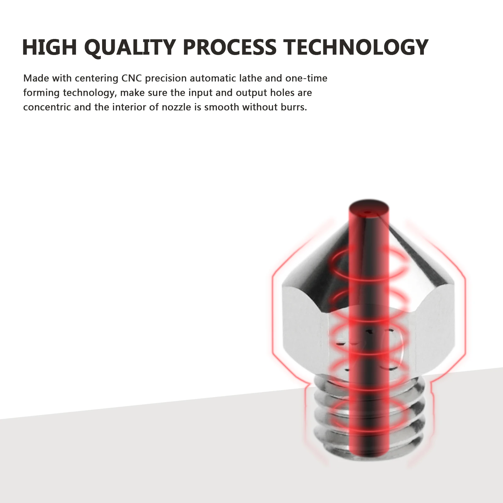 MK8 Plated Copper Nozzle Durable Non-stick High Performance M6 Thread For 3D printers For CR10 Hotend ENDER3