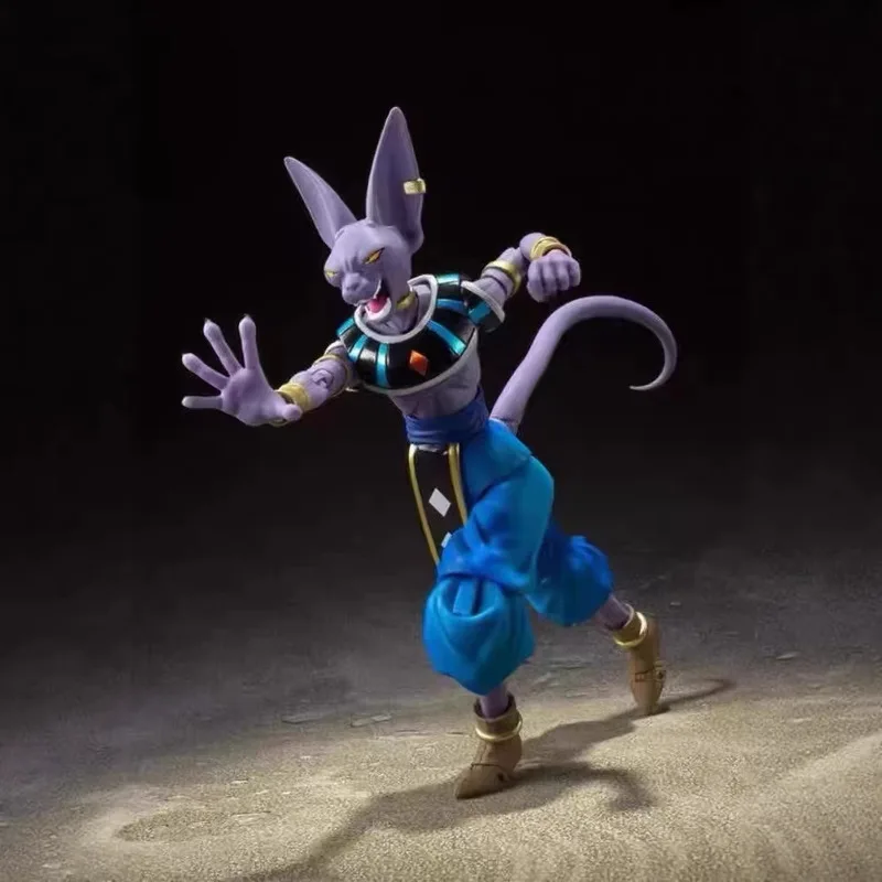 Shf Dragon Ball Super Beerus Articulated Destroyer God Event Exclusive Collectible Action Figure Model For Anime Collectors view 4