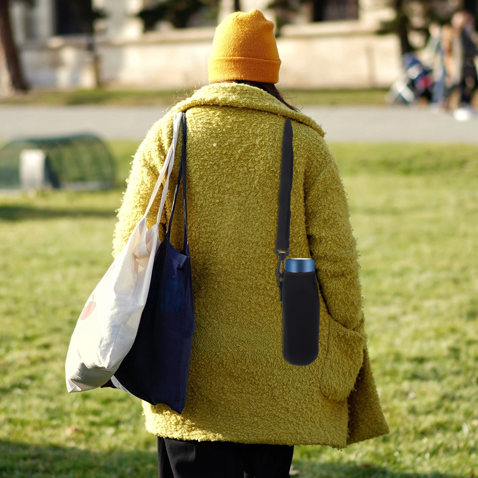 

500ml Water Bottle Bag Portable Holder Neoprene Pouch Outdoor Carrier Lightweight Soft Durable Anti Scratch Protection